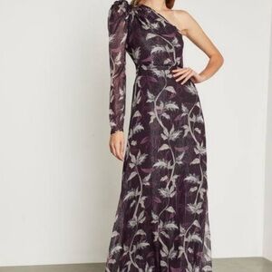 BCBGMaxAzria One Shoulder Gown